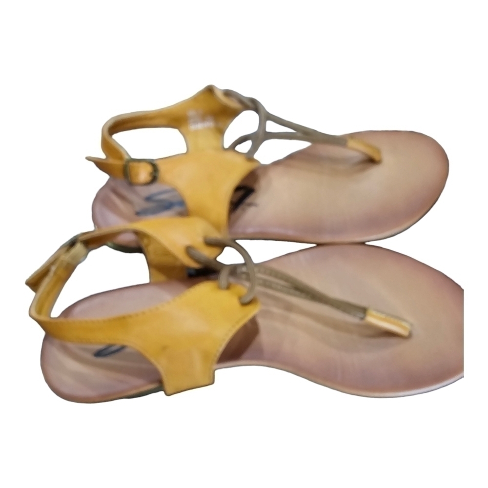 Seven7 Tan Leather Sandals SIze 6 - Picture 9 of 9